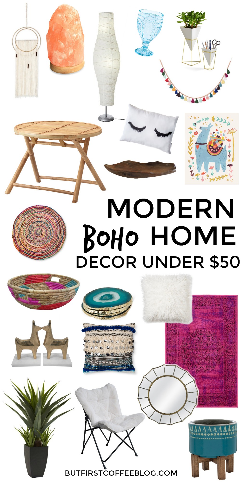 modern boho home decor under $50