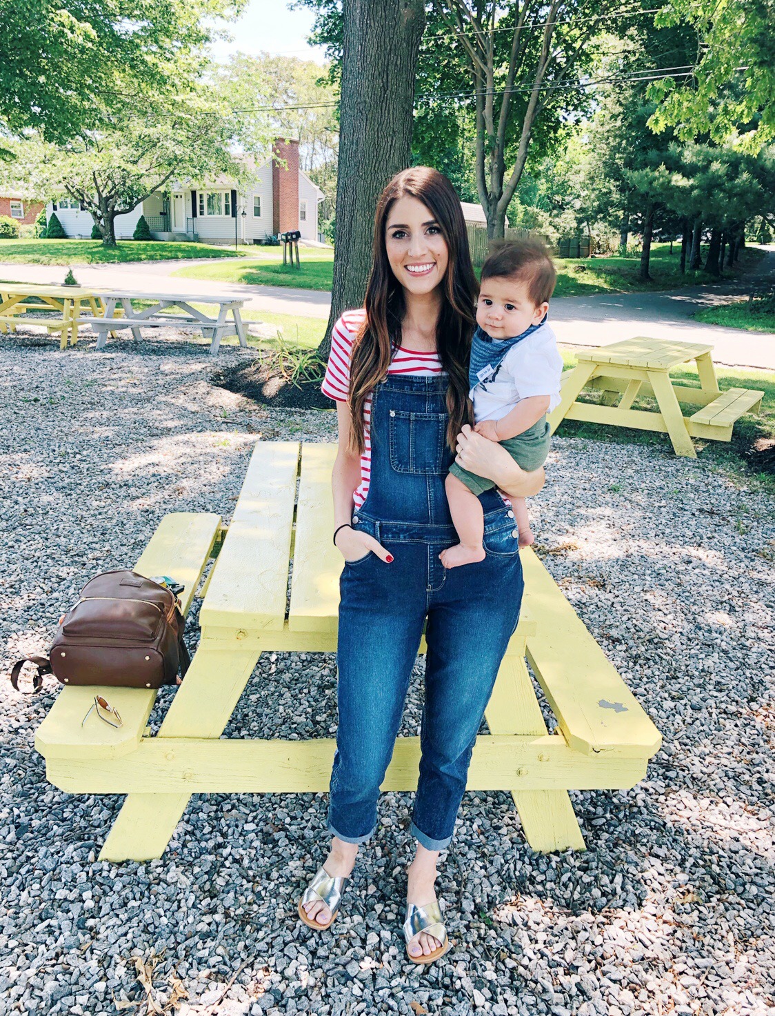 Mom Style | Overalls Jeans for July 4th