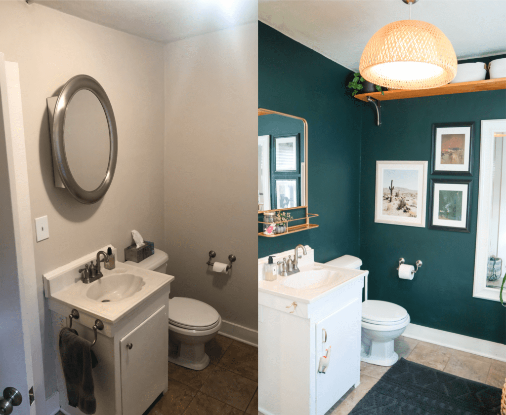 Guest Bathroom Mini-Makeover | Bathroom Before and After