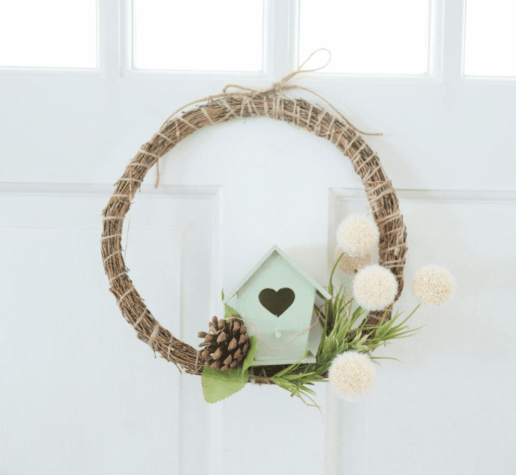 diy fall wreaths birdhouse wreath