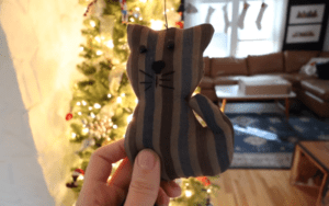 cat Christmas ornament